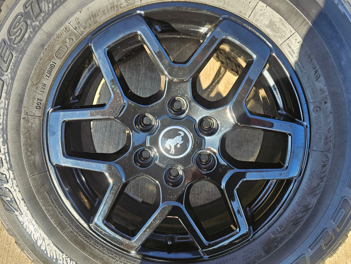 18" Ford Bronco wheels rims tires black 95213 Ranger 2023 2024 2025 2026 Texas Truck Tire