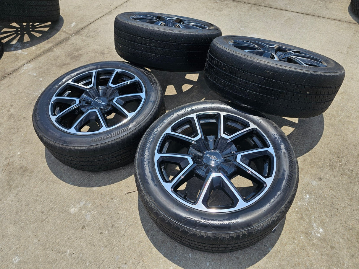 22" Chevy Tahoe Suburban RST OEM 14035 wheels rims Silverado 2023 2024 2025 2026 Texas Truck Tire