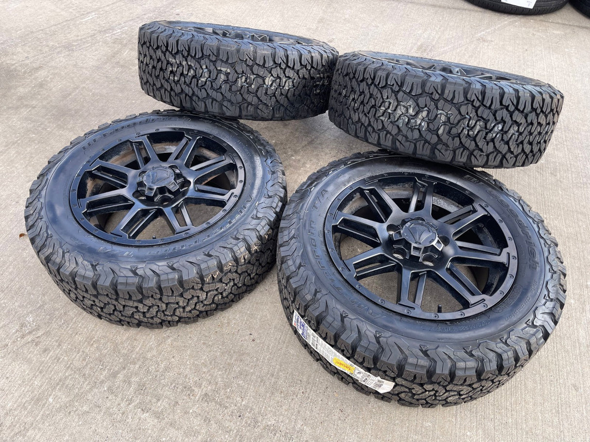 20" Toyota Tundra Sequoia T FORCE TSS TRD OEM black wheels rims 5x150 NEW BFG Texas Truck Tire