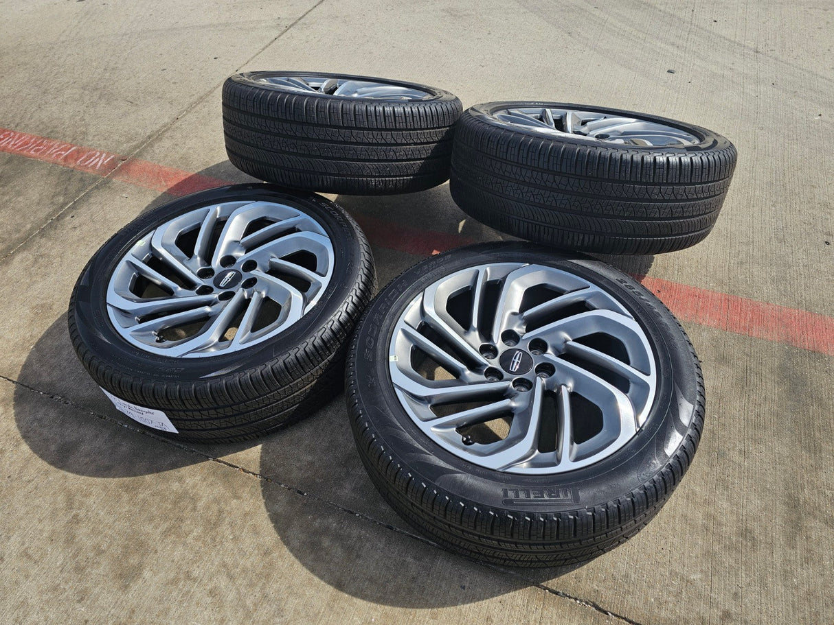 22" Lincoln Navigator OEM 94225 rims wheels BLACK LABEL 2025 2026 PIRELLI NEW Texas Truck Tire
