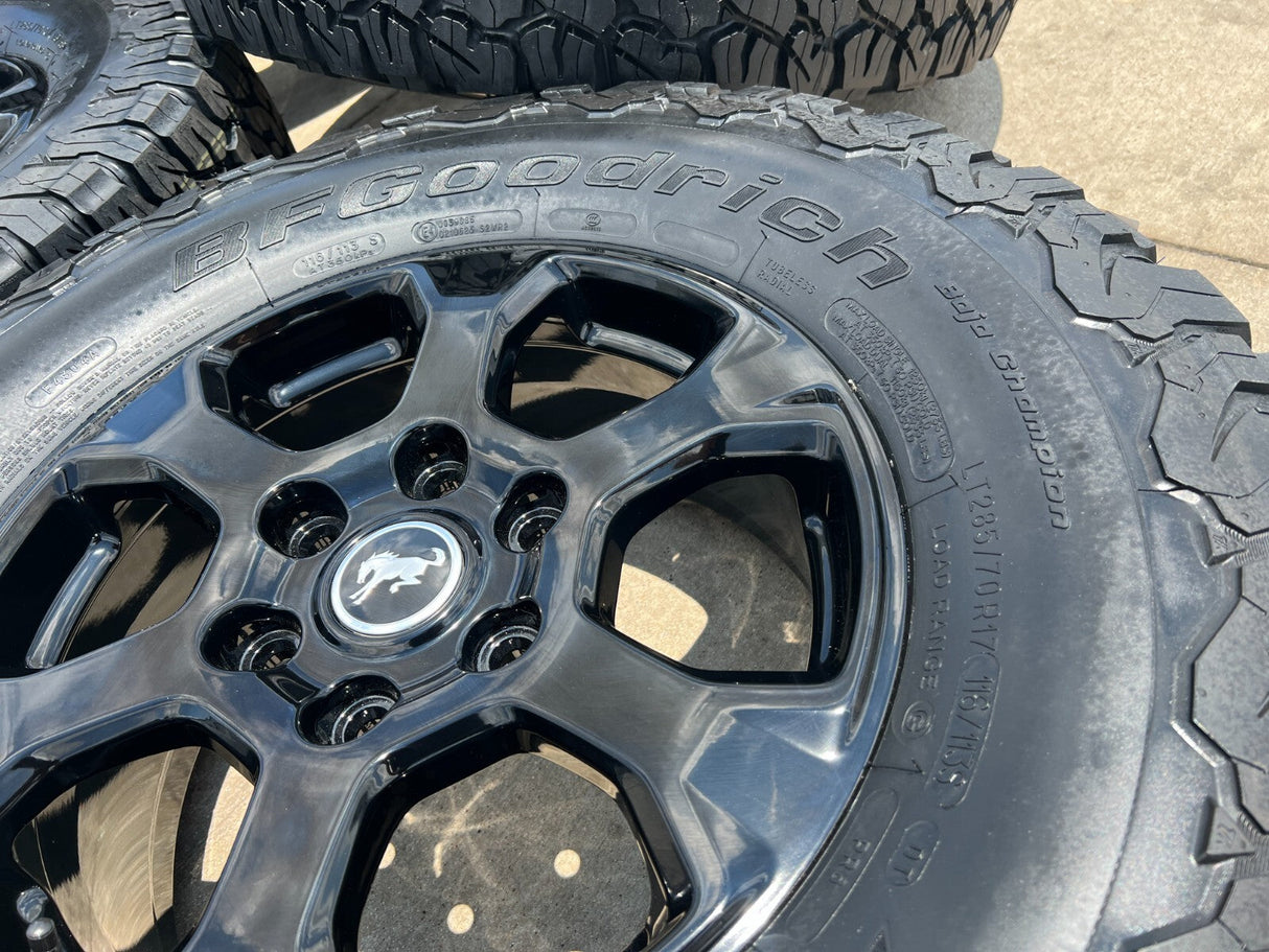 17" Ford Bronco SASQUACH wheels rims 10384 OEM Ranger 2024 2025 2026 NEW Texas Truck Tire