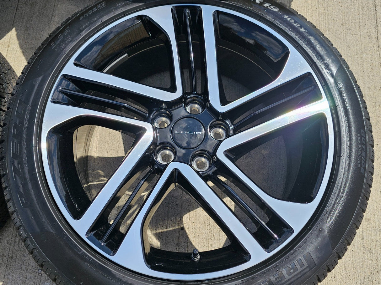 19" Lucid Air OEM Grand Touring black wheels rims 2025 2026 2027 PIRELLI NEW Texas Truck Tire
