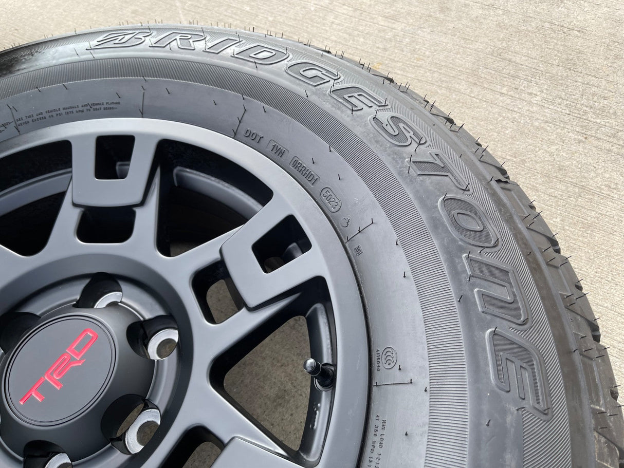 17" Toyota Tacoma 4Runner OEM wheels rims black 75167 TRD FJ DUELER A/T NEW Texas Truck Tire