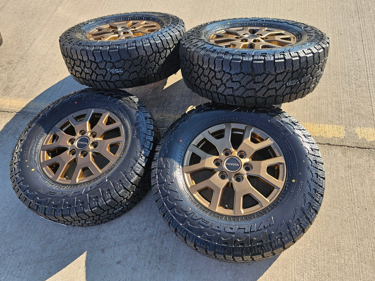 17" Toyota Tacoma 4Runner TRD OEM 94254 10637 BRONZE wheels rims 2025 2026 NEW Texas Truck Tire