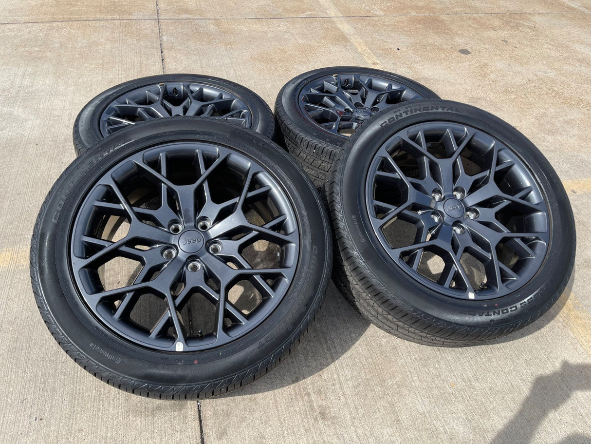 21" Jeep Grand Cherokee L OEM wheels rims 9291 Durango tires CONTINENTAL Texas Truck Tire