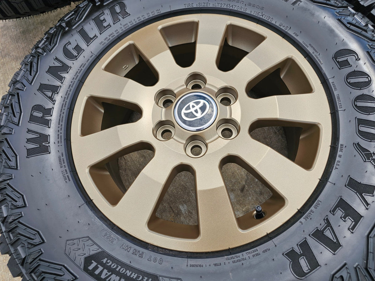 18" Toyota Land Cruiser OEM TRD wheels rims 95952 Tundra Sequoia BRONZE NEW Texas Truck Tire