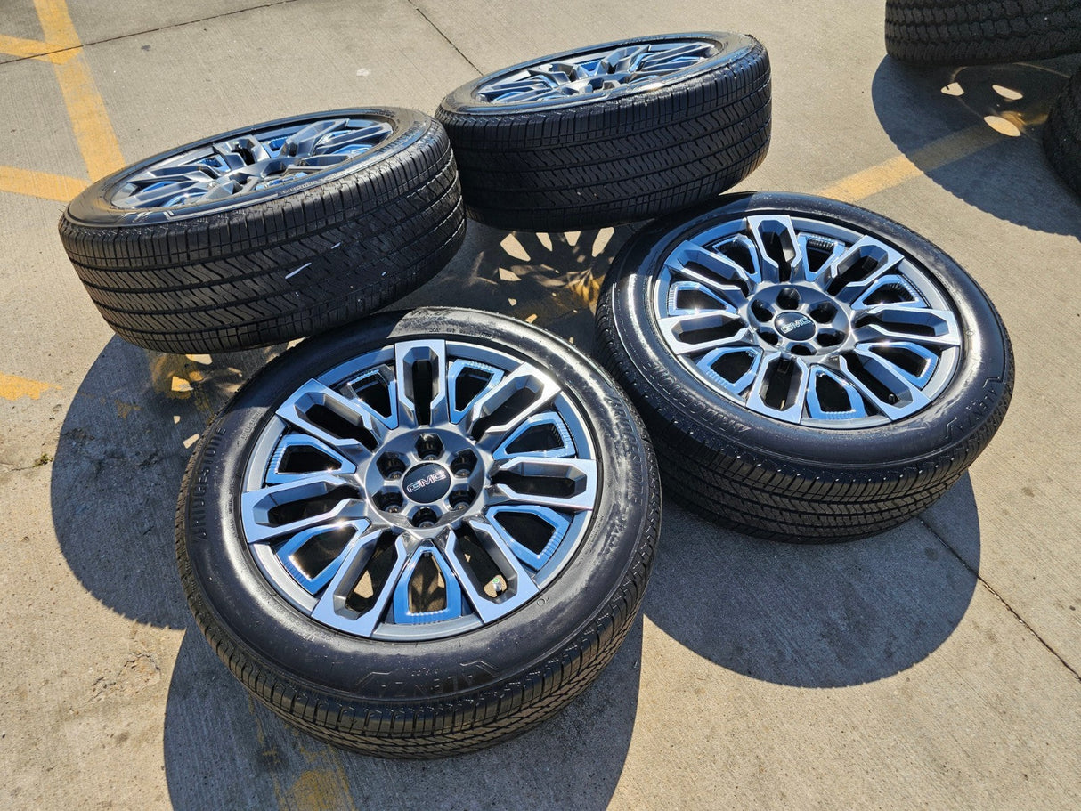 22" GMC Yukon Chevy Tahoe Escalade OEM 95486 wheels rims 2024 2025 2026 NEW Texas Truck Tire