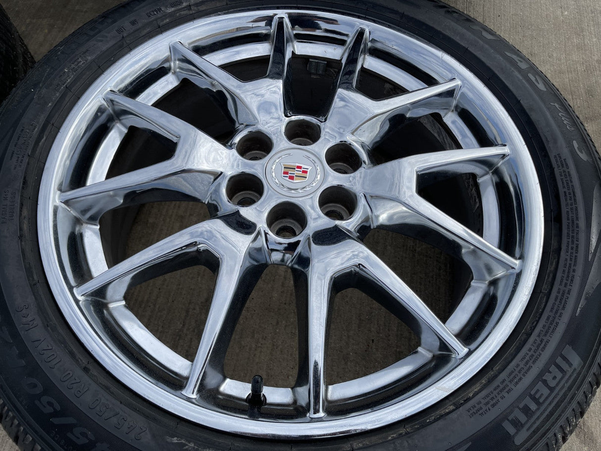 20" Cadillac SRX XT6 XT5 OEM 4709 wheels rims Blazer GMC Acadia PIRELLI NEW Texas Truck Tire