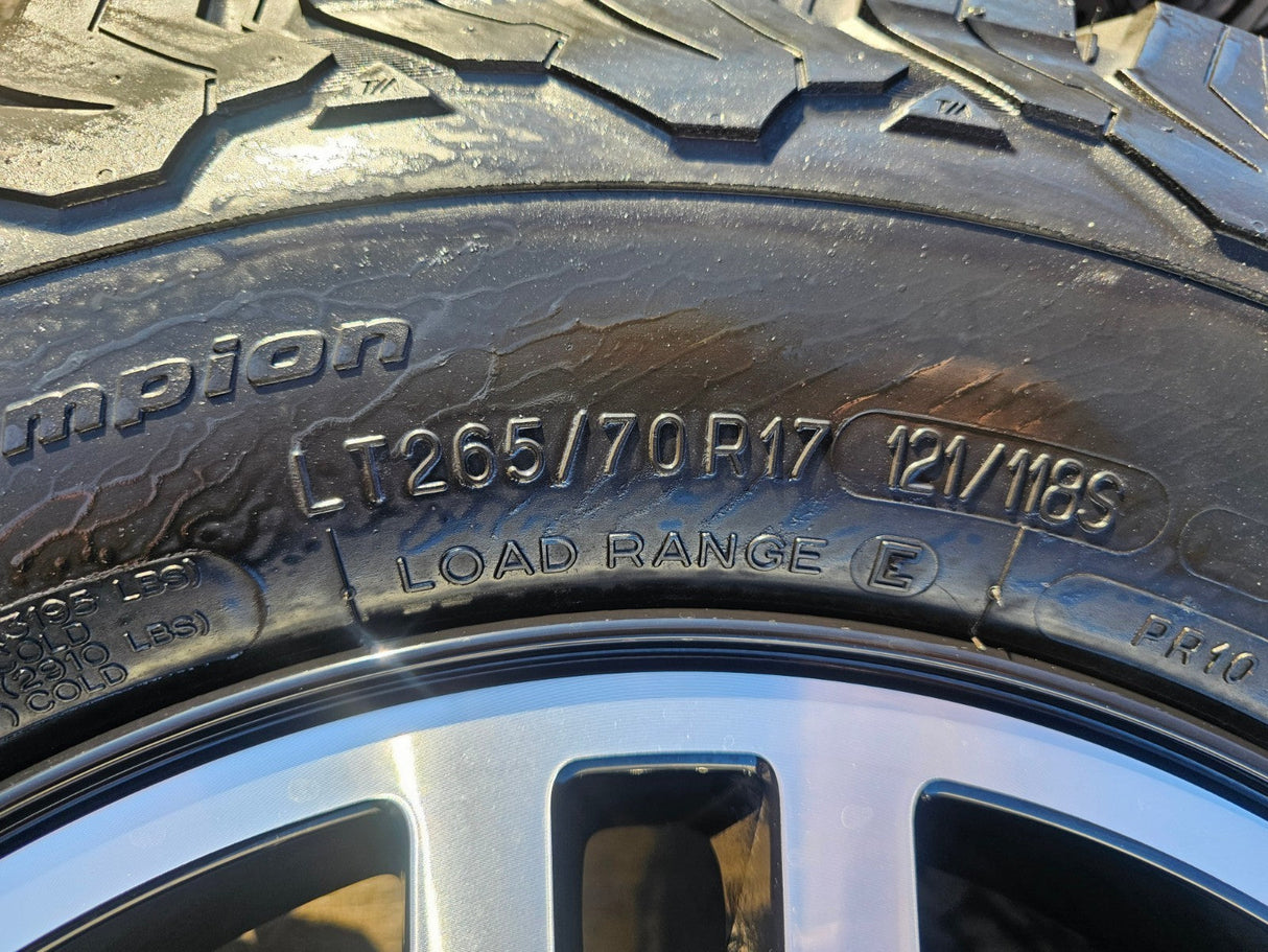 17" INEOS Grenadier OEM black wheels rims 8775 tires 2023 2024 2025 2026 NEW BFG Texas Truck Tire