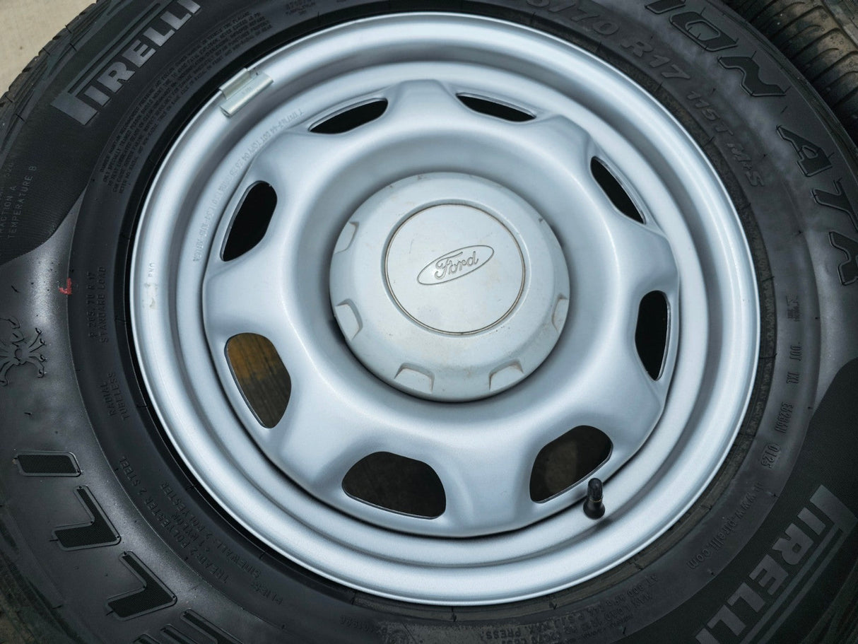 17" Ford F-150 OEM rims wheels 3857 tires steel 2023 2024 2025 PIRELLI A/T NEW Texas Truck Tire