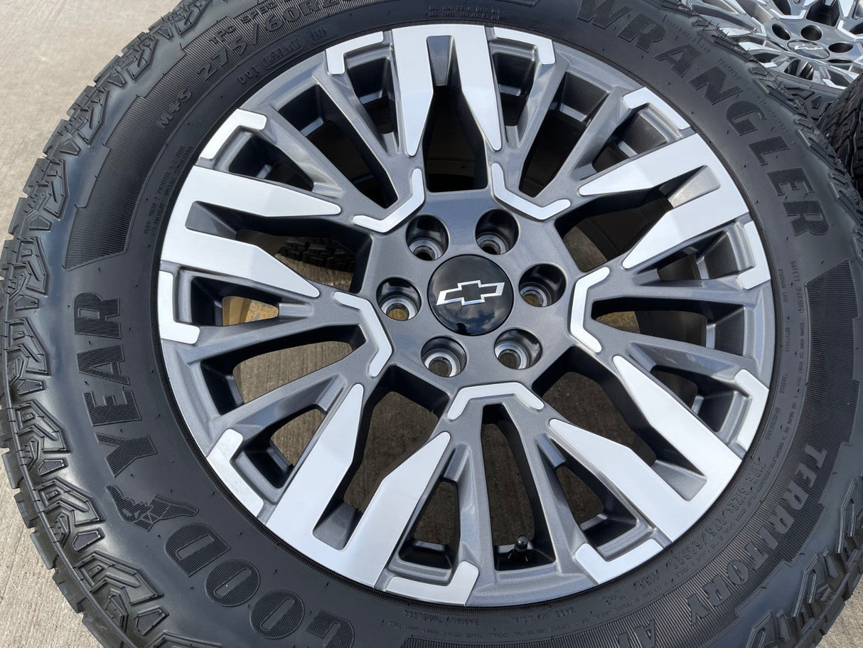 20" Chevy Silverado Z71 GMC Sierra Canyon Colorado OEM wheels rims 2025 2026 Texas Truck Tire