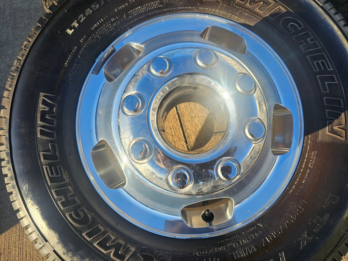17" Ford F-350 Dually OEM 10477 10478 rims wheels MICHELIN 2023 2024 2025 2026 Texas Truck Tire