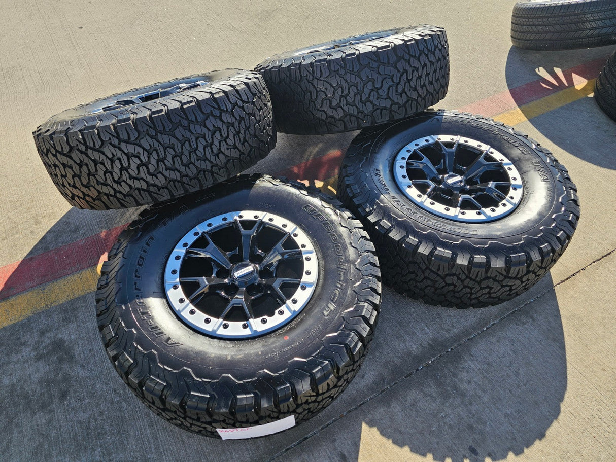 17" Ford F-150 Raptor R OEM Replica BEADLOCK 10460 rims wheels 35" tires BFG NEW Texas Truck Tire