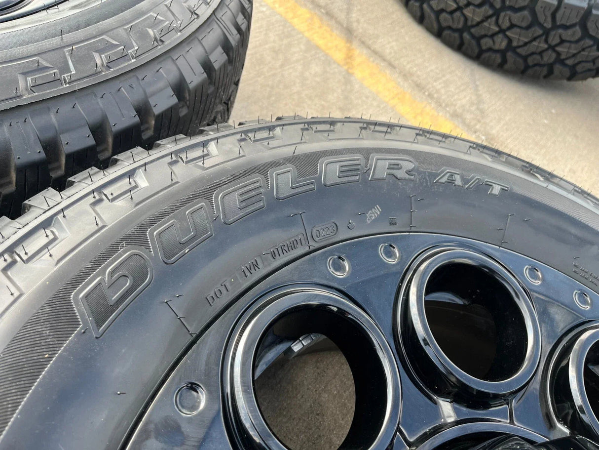 20" Ford F-250 F-350 OEM black TREMOR wheels rims 10484 10299 tires NEW Texas Truck Tire
