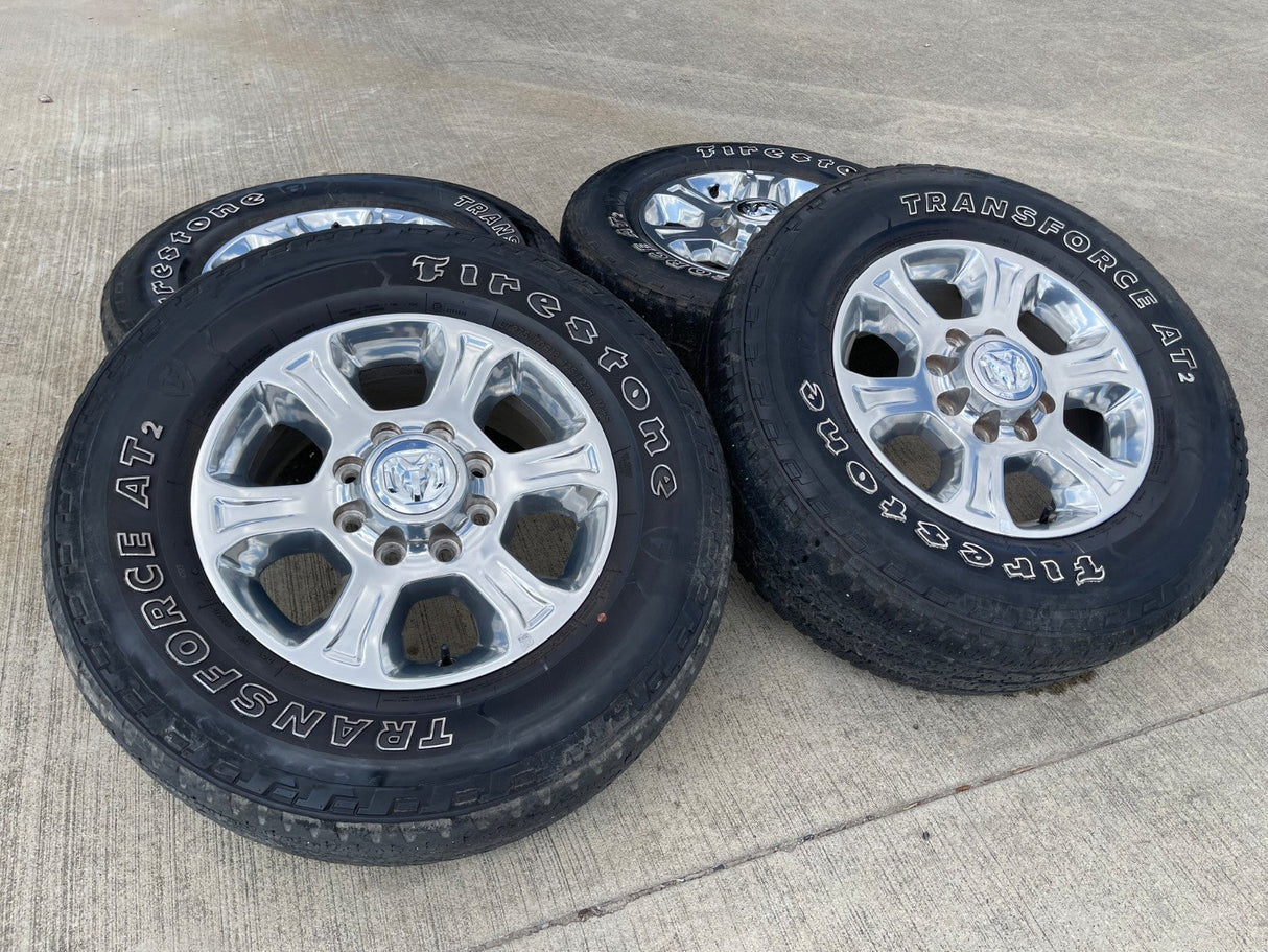 18" Ram 2500 3500 Laramie Power Wagon OEM wheels rims 2692 FIRESTONE DISCOUNTED Texas Truck Tire