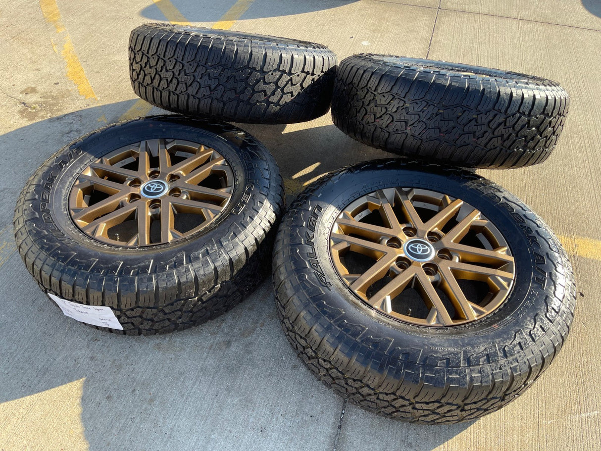 18" Toyota Tundra TRD OEM wheels rims 75281 Sequoia LX600 2025 2026 NEW FALKEN Texas Truck Tire