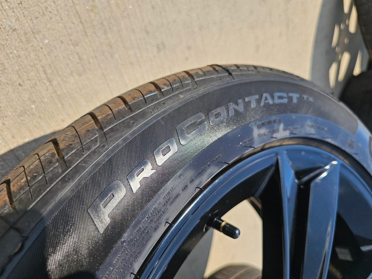 18" Ford Mustang GT OEM BLACK wheels rims PR3C-1007-BA tires 2024 2025 2026 NEW Texas Truck Tire