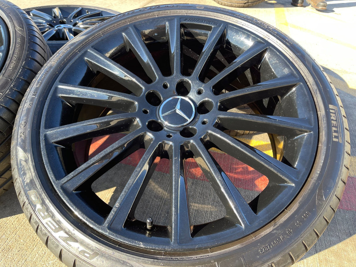 19" Mercedes AMG C E S Class OEM 85450 85451 wheels rims tires PIRELLI Texas Truck Tire