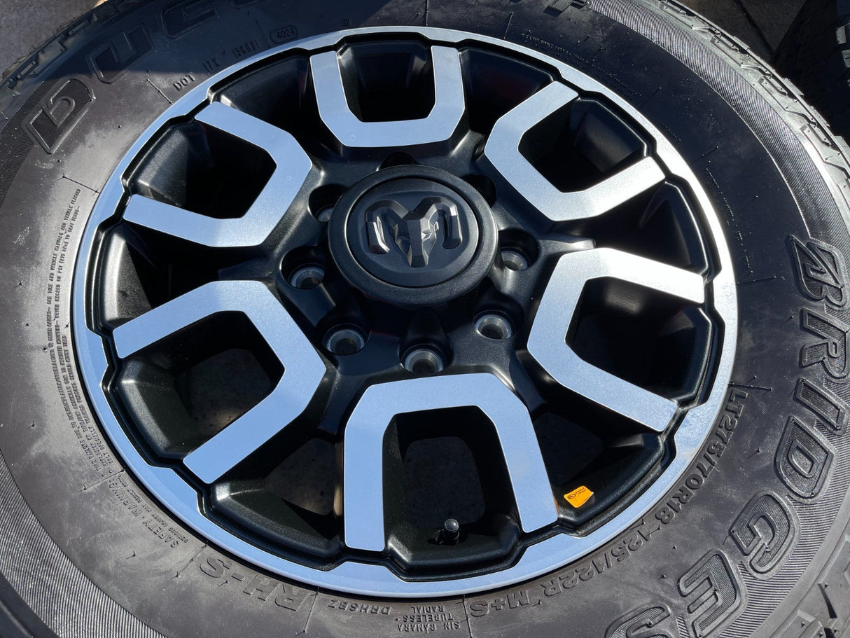 18" Ram 2500 3500 LARAMIE OEM wheels rims 2694 tires BRIDGESTONE A/T Texas Truck Tire