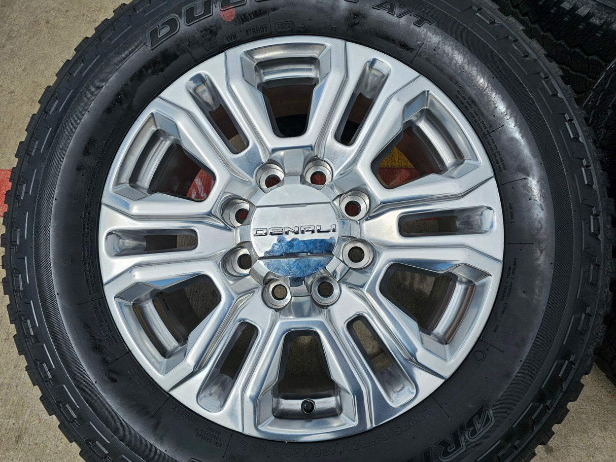 20" GMC Sierra Denali 2500 3500 OEM 5957 wheels rims tires 2022 2023 2024 2025 Texas Truck Tire