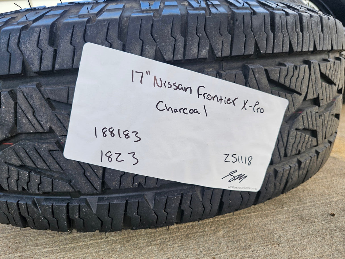 17" Nissan Frontier X-PRO OEM Desert Runner wheels rims tires DUELER A/T Texas Truck Tire