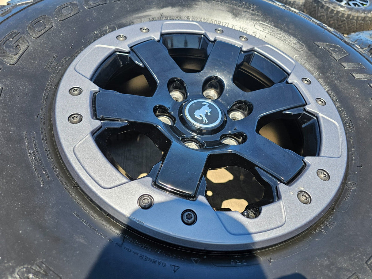 17" Ford Bronco HERITAGE OEM 10386 wheels rims BEADLOCK 2024 2025 2026 NEW 37" Texas Truck Tire