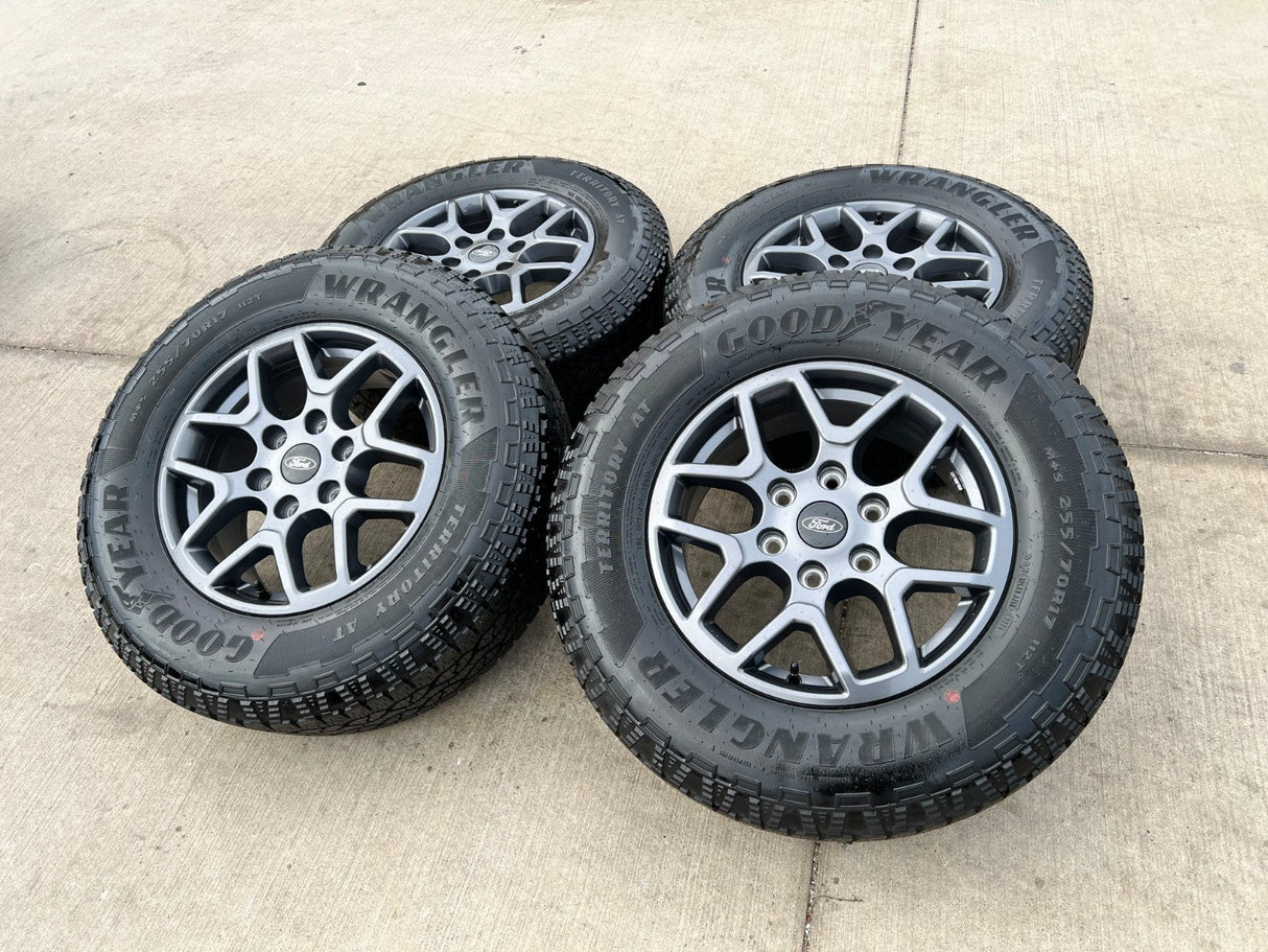 17" Ford Ranger OEM rims wheels tires Bronco N1WZ1007V 2023 2024 2025 2026 NEW Texas Truck Tire