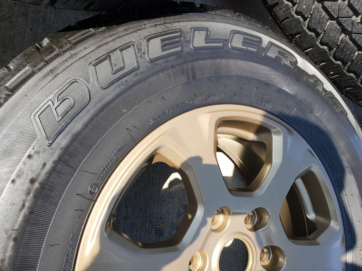17" Ford Bronco HERITAGE wheels rims BRONZE tires 10384 OEM NEW Texas Truck Tire