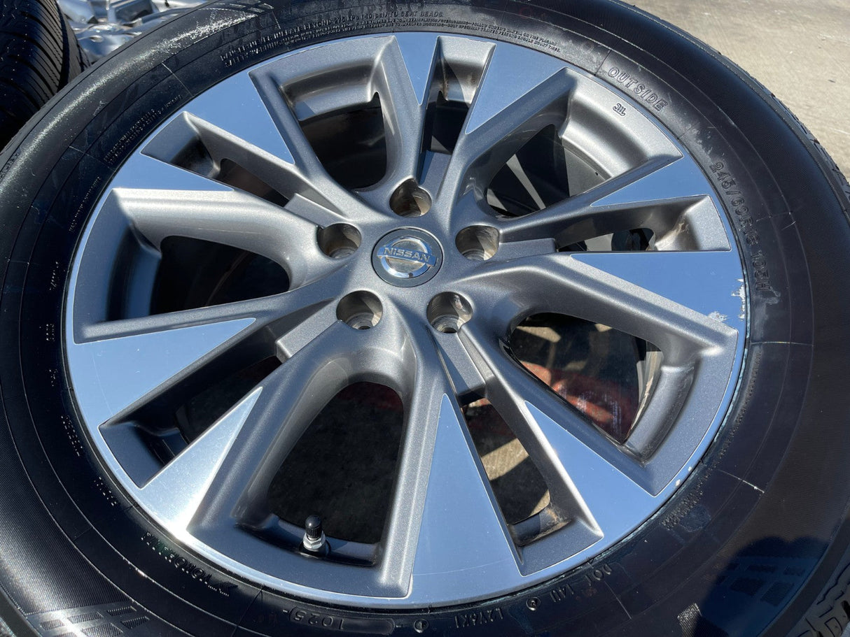 18" Nissan Pathfinder Murano FX35 FX45 QX60 OEM 62706 wheels rims Yokohama Texas Truck Tire