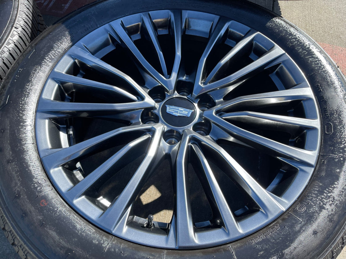 22" Cadillac Escalade V Platinum OEM 4883 95479 wheels rims 2023 2024 2025 2026 Texas Truck Tire