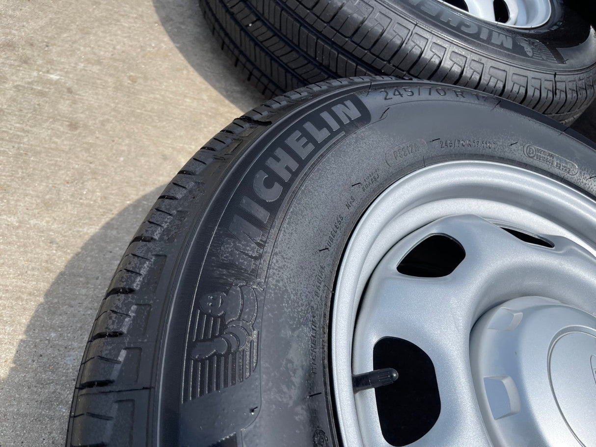 17" Ford F-150 OEM rims wheels 3857 tires steel 2023 2024 2025 2026 MICHELIN NEW Texas Truck Tire