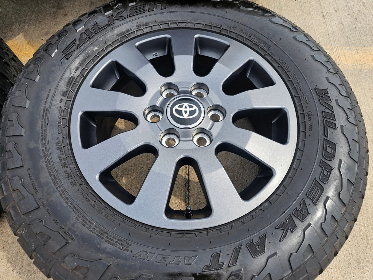 18" Toyota Land Cruiser OEM TRD wheels rims 95952 Tundra Sequoia FALKEN A/T3 Texas Truck Tire