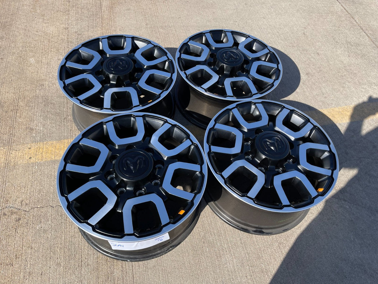 18" RAM 2500 3500 LARAMIE OEM 2694 wheels rims 2023 2024 2025 2026 NEW Texas Truck Tire