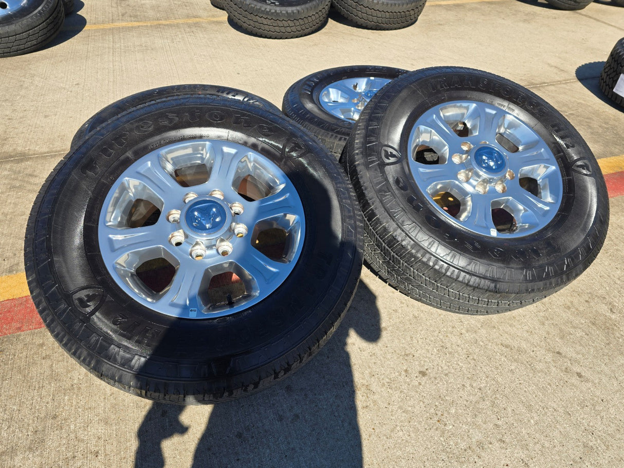 18" Ram 2500 3500 Laramie Power Wagon OEM wheels rims 2692 tires FIRESTONE Texas Truck Tire