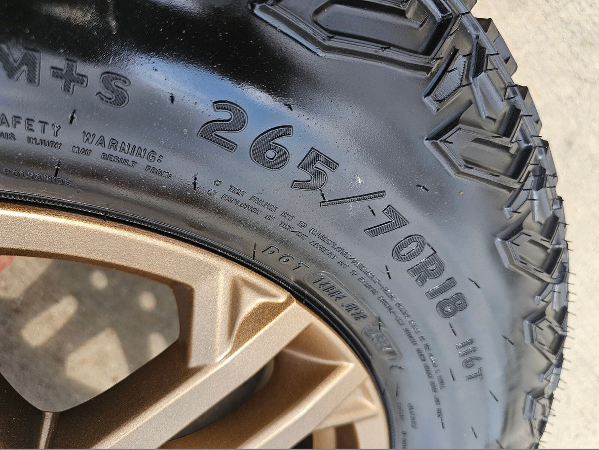 18" Toyota Tundra TRD OEM wheels rims 75281 Sequoia LX600 2024 2025 2026 NEW Texas Truck Tire