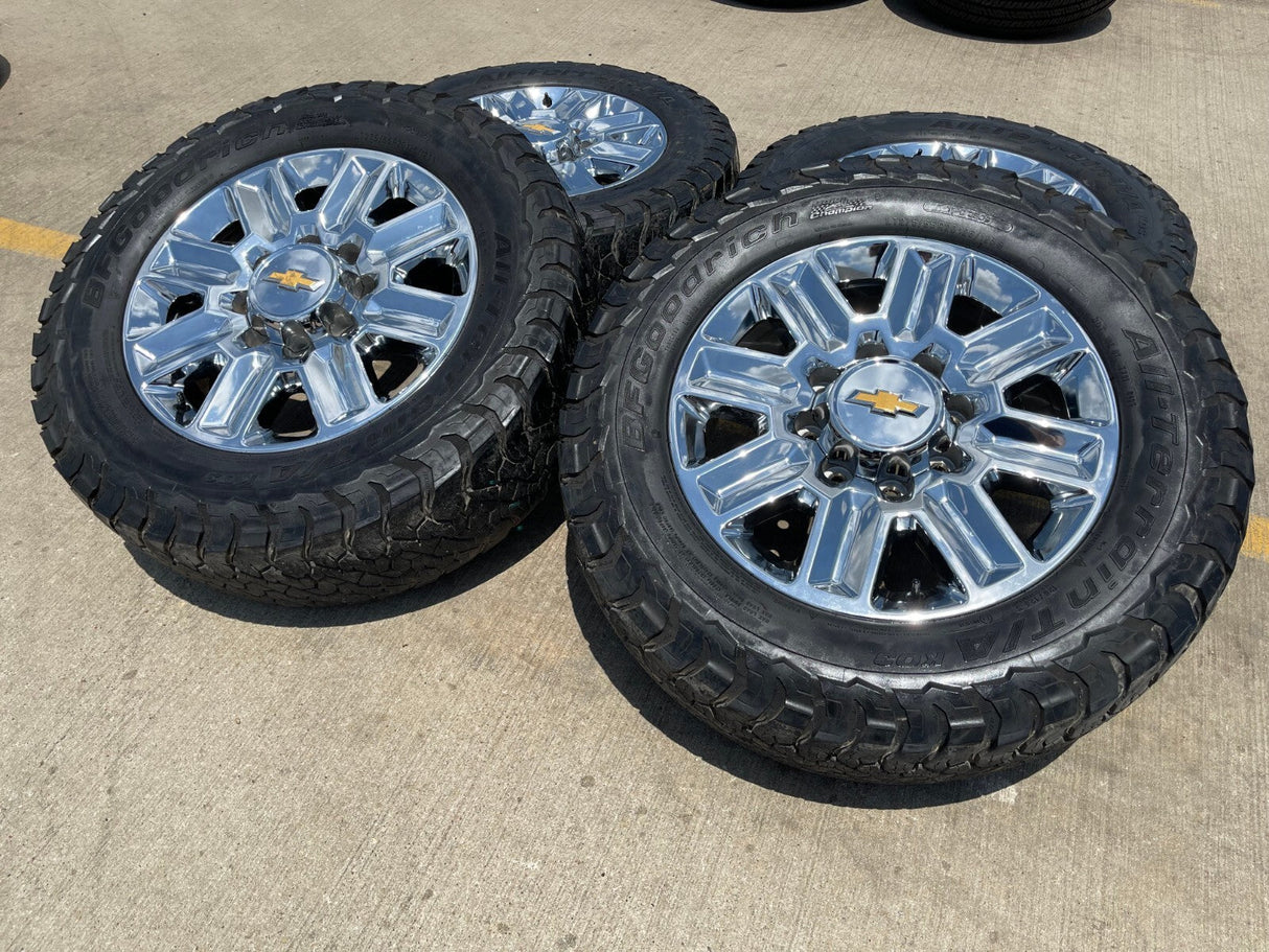 20" Chevy Silverado High Country LTZ 2500 3500 OEM 14124 wheels rims BFG KO3 A/T Texas Truck Tire