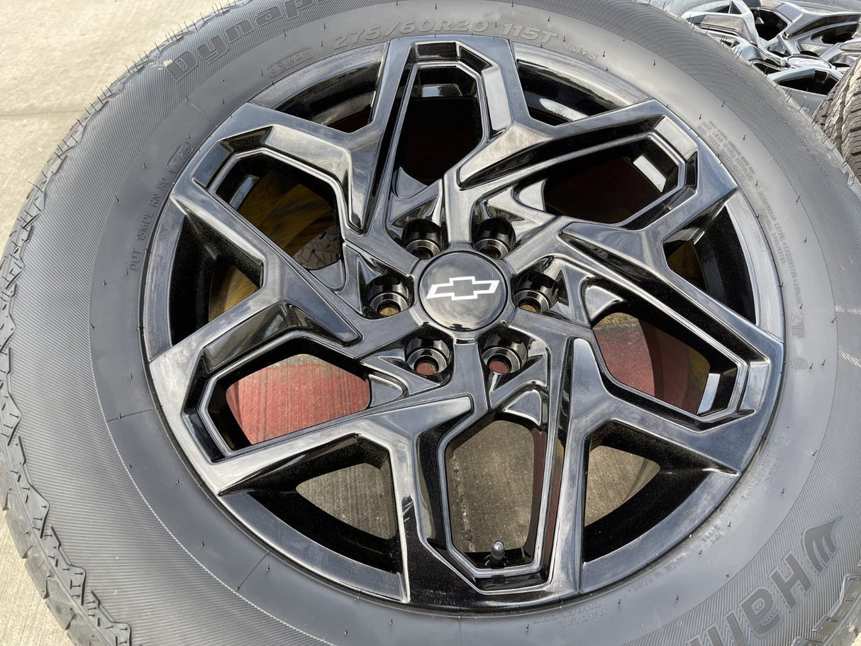 20" GMC Sierra Yukon AT4 Tahoe Silverado 95369 OEM wheels rims HANKOOK NEW 2026 Texas Truck Tire