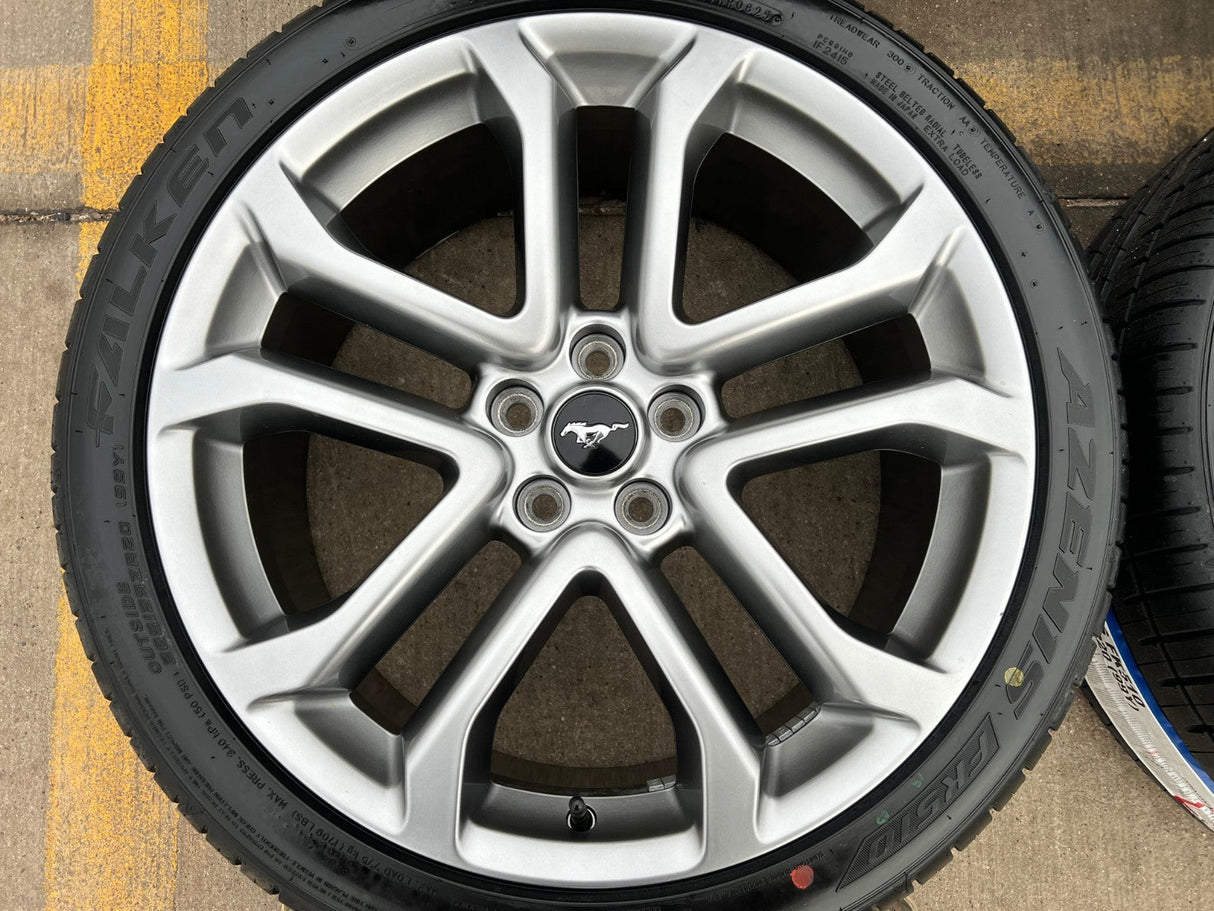 20" Ford Mustang GT OEM 10167 wheels rims 2021 2022 2023 2024 2025 FALKEN NEW Texas Truck Tire