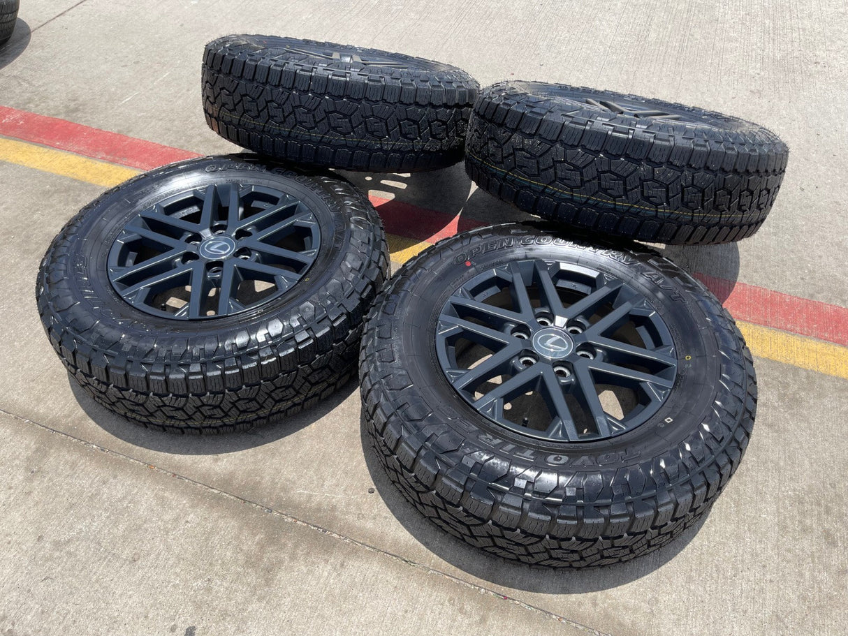 18" Lexus GX550 LX600 Toyota Tundra TRD OEM wheels rims 75281 Sequoia 2026 NEW Texas Truck Tire