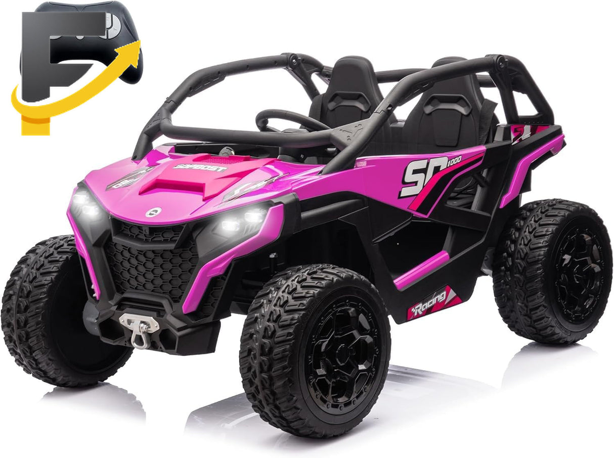 24V 10Ah Kids 2-Seater Ride-On UTV with Remote Control for Boys and Girls