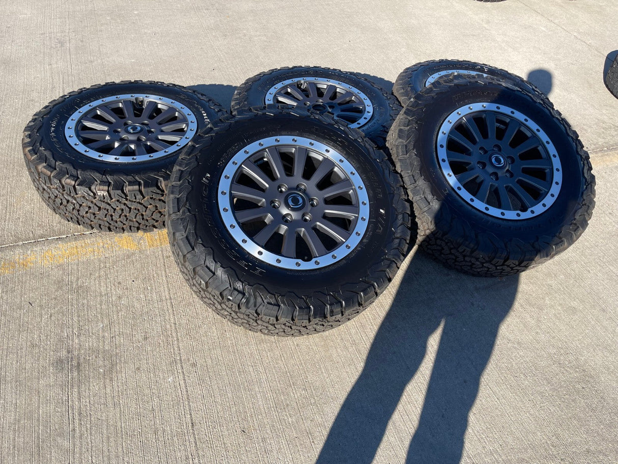 (4) 18" INEOS Grenadier OEM wheels rims beadlock 2023 2024 2025 2026 NEW BFG Texas Truck Tire