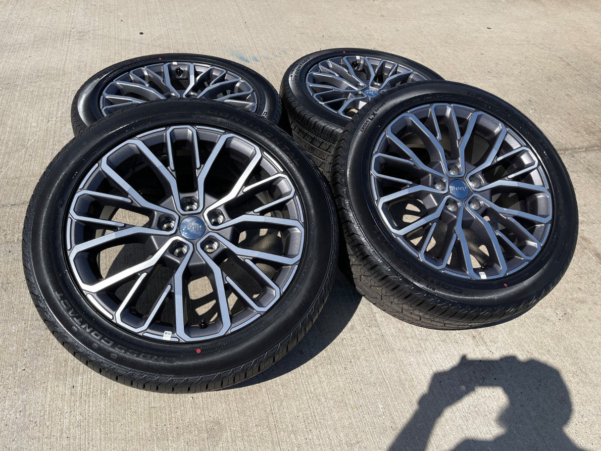 21" Jeep Grand Cherokee L OEM wheels rims 9290 Durango 2024 2025 2026 NEW Texas Truck Tire