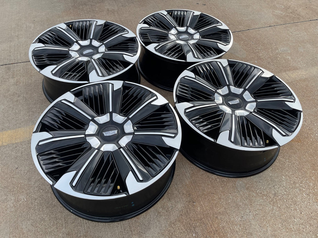 24" Cadillac Escalade IQ EV OEM 8x165 wheels rims Hummer 2500 2024 2025 2026 NEW Texas Truck Tire