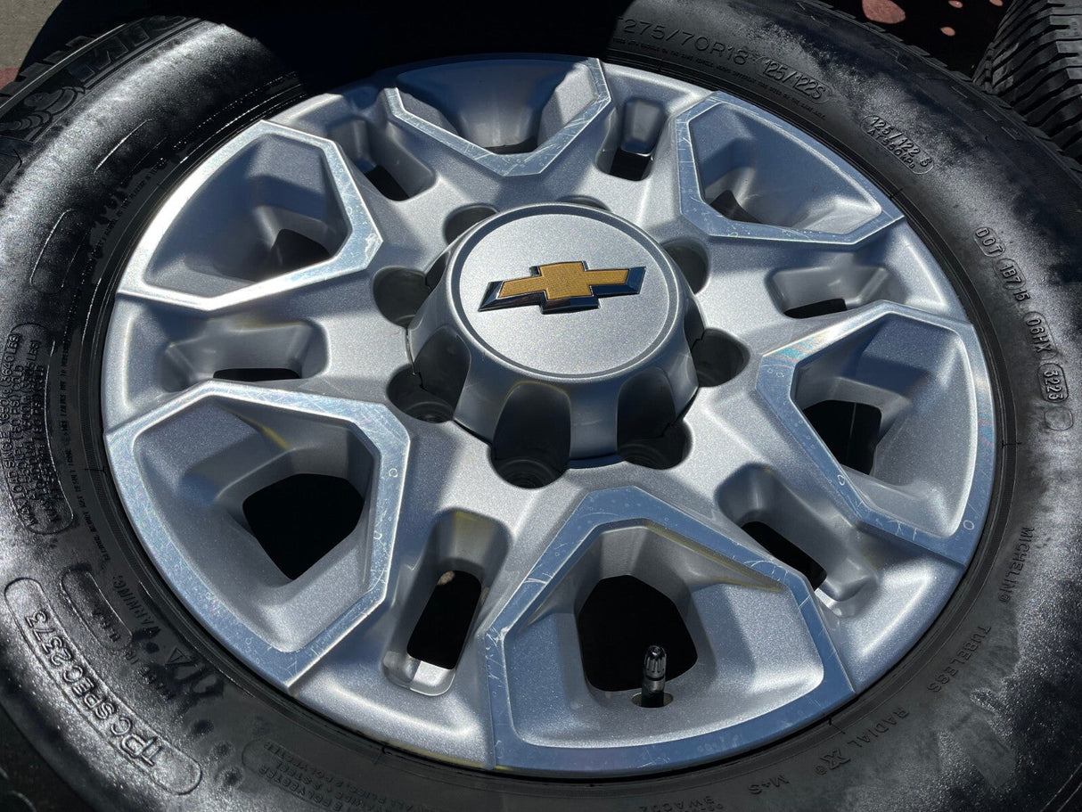 18" Chevy Silverado 2500 3500 OEM 5959 wheels rims 2021 2022 2023 2024 2025 Texas Truck Tire