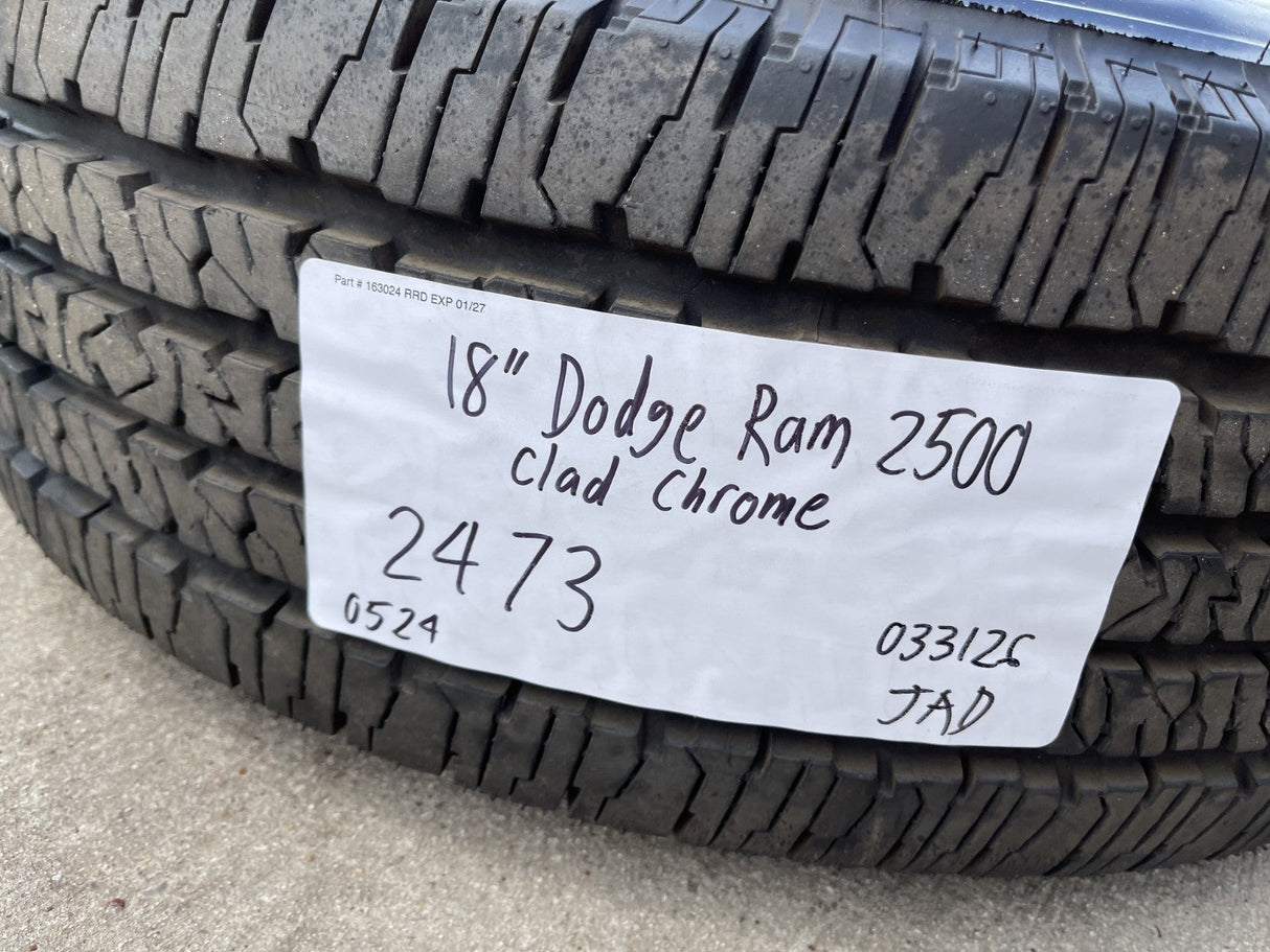 18" Dodge Ram 2500 3500 STEEL OEM 2473 wheel rim spare 2024 2025 2026 Firestone Texas Truck Tire