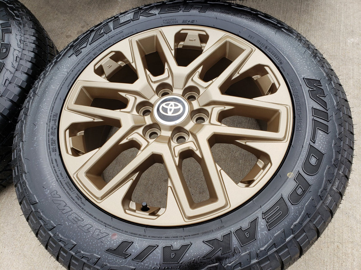 20" Toyota Tundra TRD OEM wheels rims BRONZE TSS 95295 Sequoia 2024 2025 NEW Texas Truck Tire