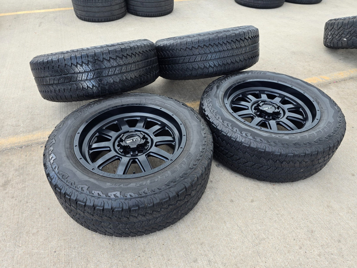 20x9 Weld Off-Road Stealth W168 Silverado Ford F-150 RAM wheels rims 6x139 6x135 Texas Truck Tire