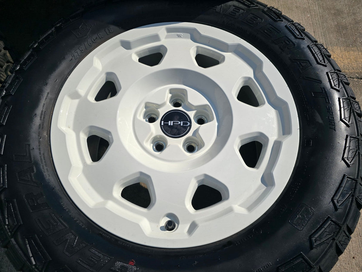 18" Honda Passport Ridgeline Pilot HPD OEM white wheels rims MDX 2025 2026 NEW Texas Truck Tire