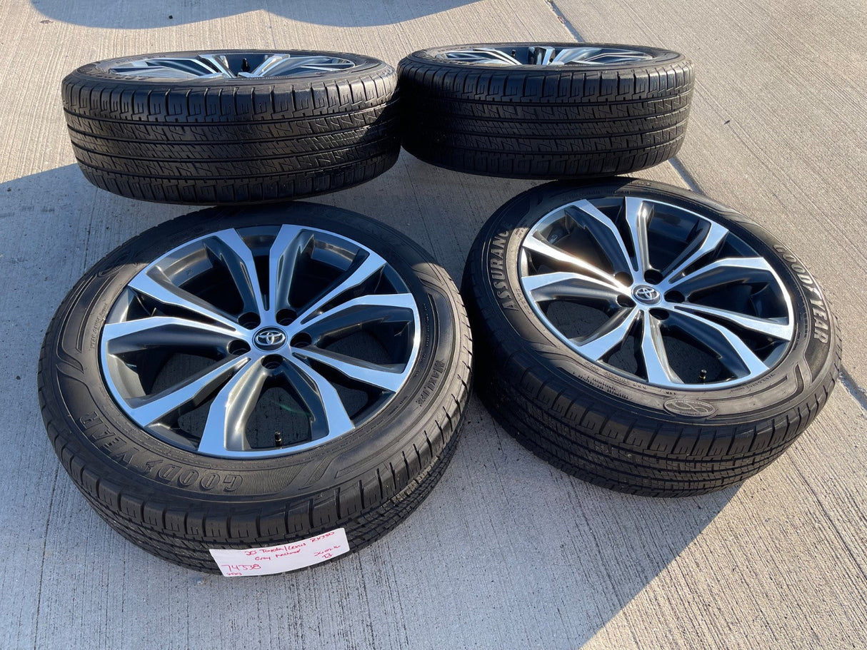 20" Lexus RX350 RX450H OEM wheels rims 74338 Highlander GOODYEAR Texas Truck Tire