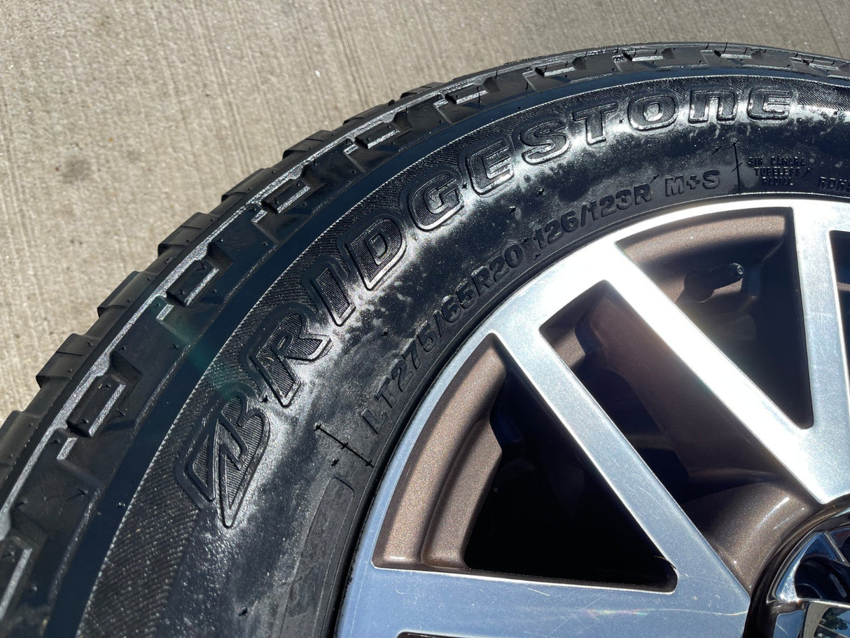 20" Ford F-250 F-350 KING RANCH OEM 10104 rims wheels BRIDGESTONE DUELER A/T Texas Truck Tire